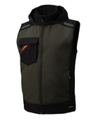 Colete softshell Nice Stretch verde/preto 310 g, vista 2