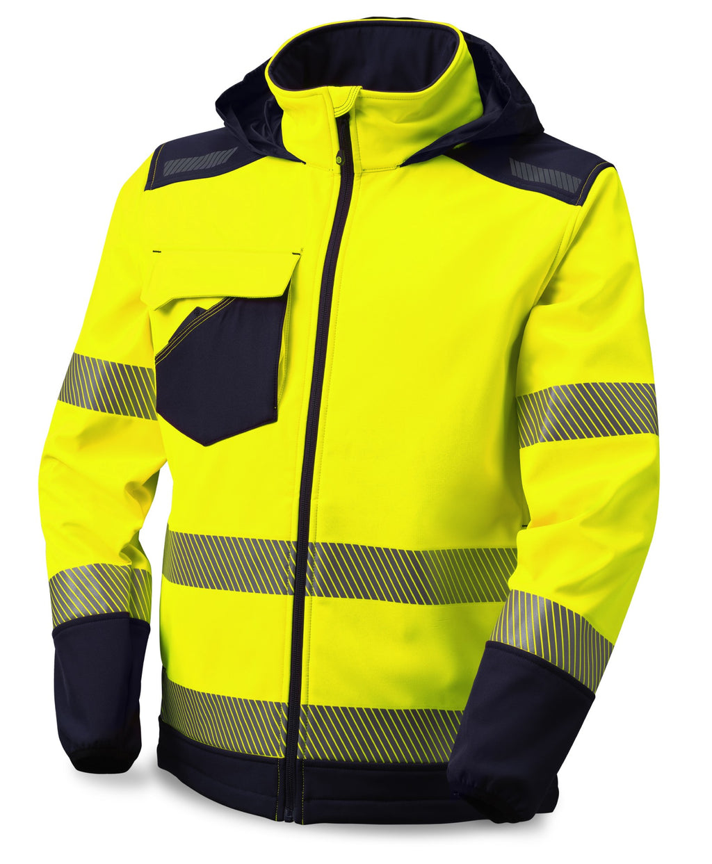 Casaco softshell de alta visibilidade Nice Stretch bicolor 310 g