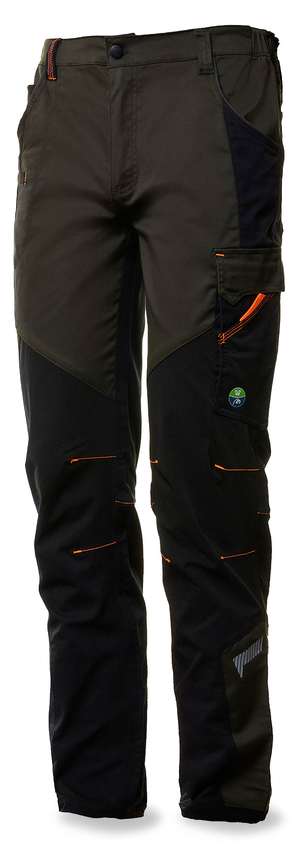 Calças Nice Stretch verde/preto 245 g + 4WS com vários bolsos