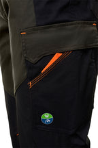 Calças Nice Stretch verde/preto 245 g + 4WS com vários bolsos, vista 6