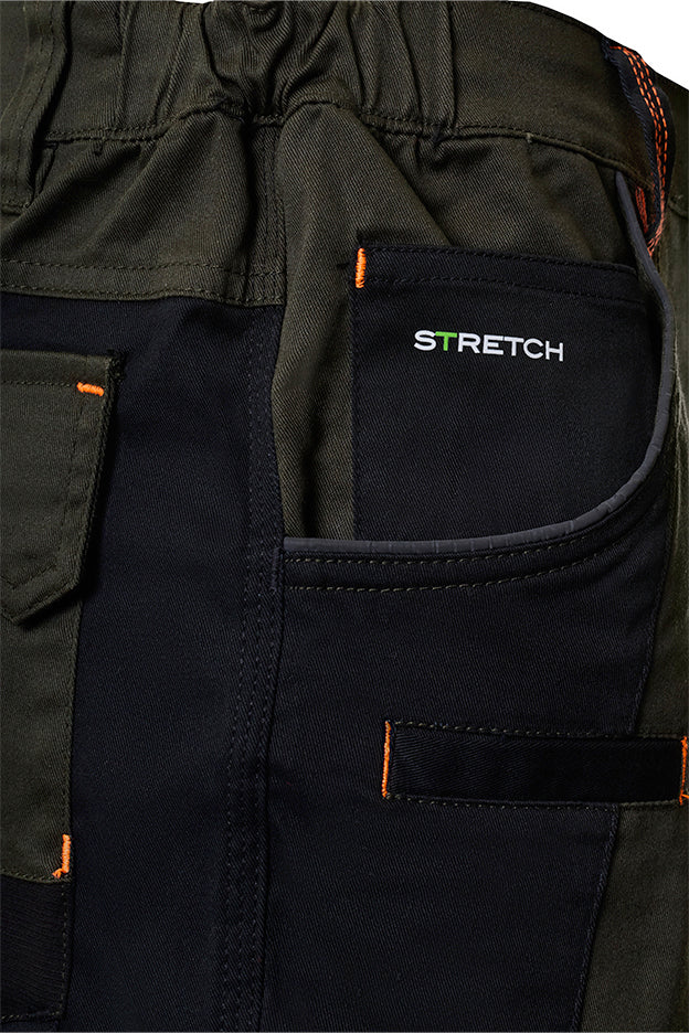 Calças Nice Stretch verde/preto 245 g + 4WS com vários bolsos, vista 7