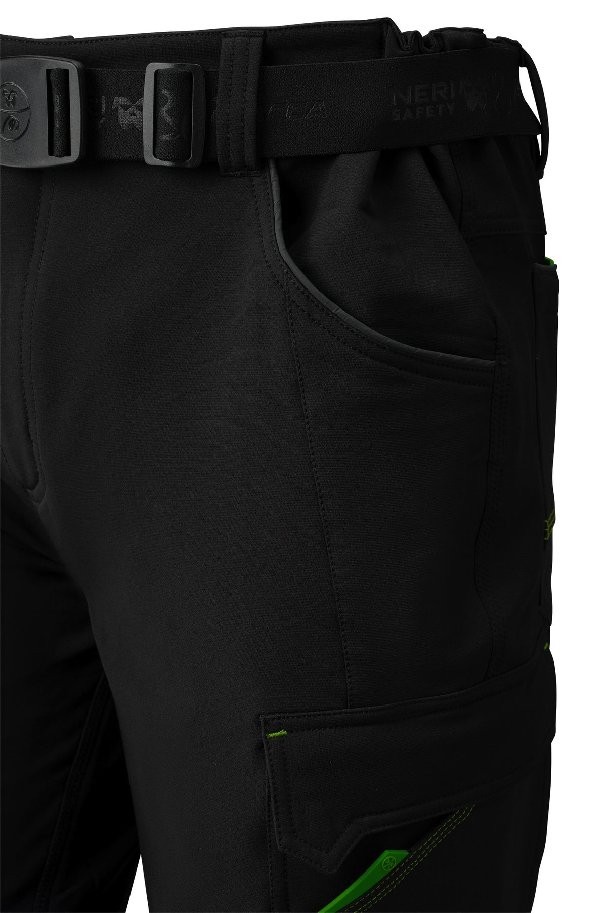 Calças softshell Nice Stretch pretas 250 g + 4WS com vários bolsos, vista 5