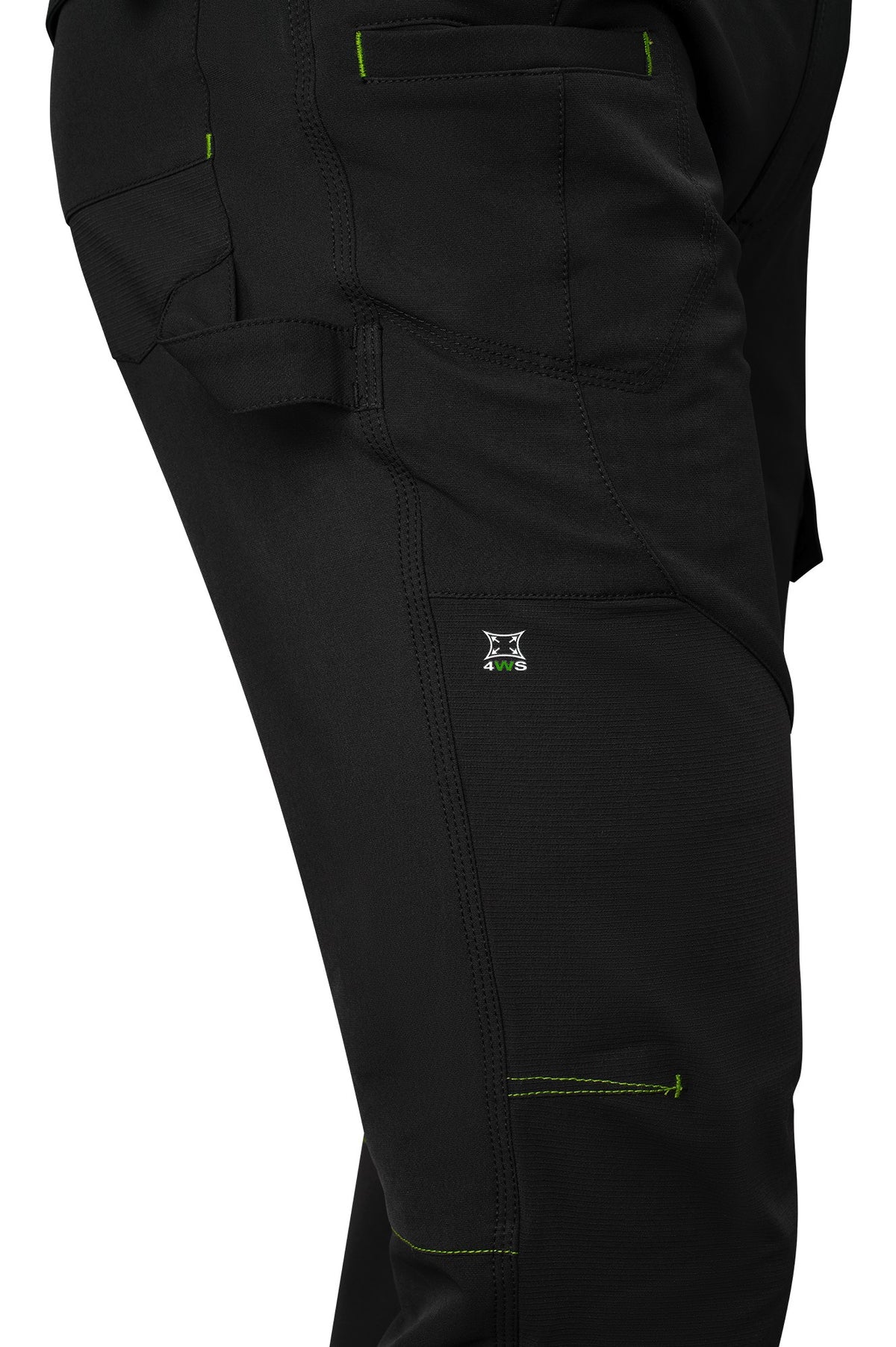 Calças softshell Nice Stretch pretas 250 g + 4WS com vários bolsos, vista 2