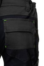Bermudas Nice Stretch cinzento/preto 245 g + 4WS com vários bolsos, vista 4