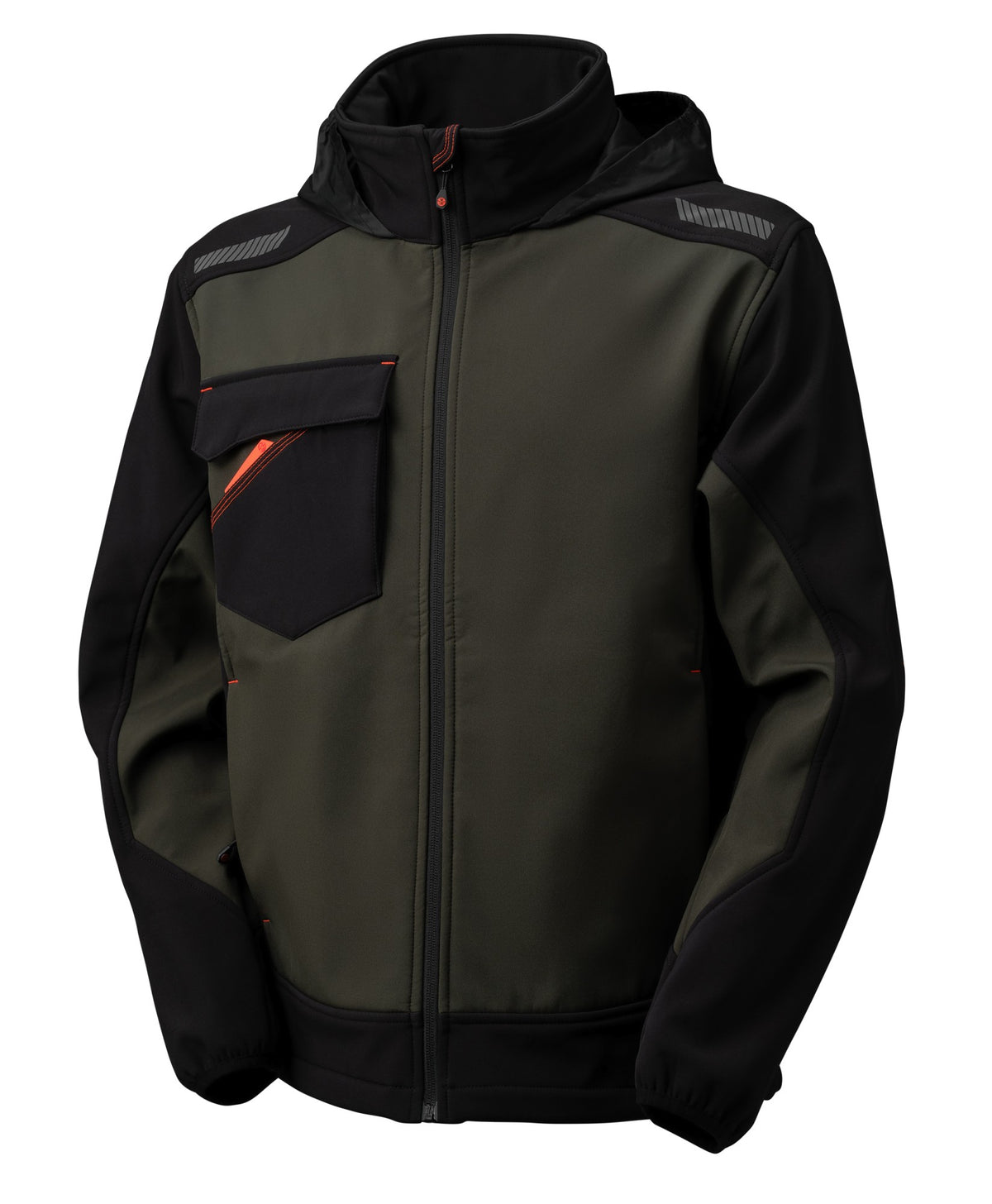 Casaco softshell Nice Stretch verde/preto 310 g
