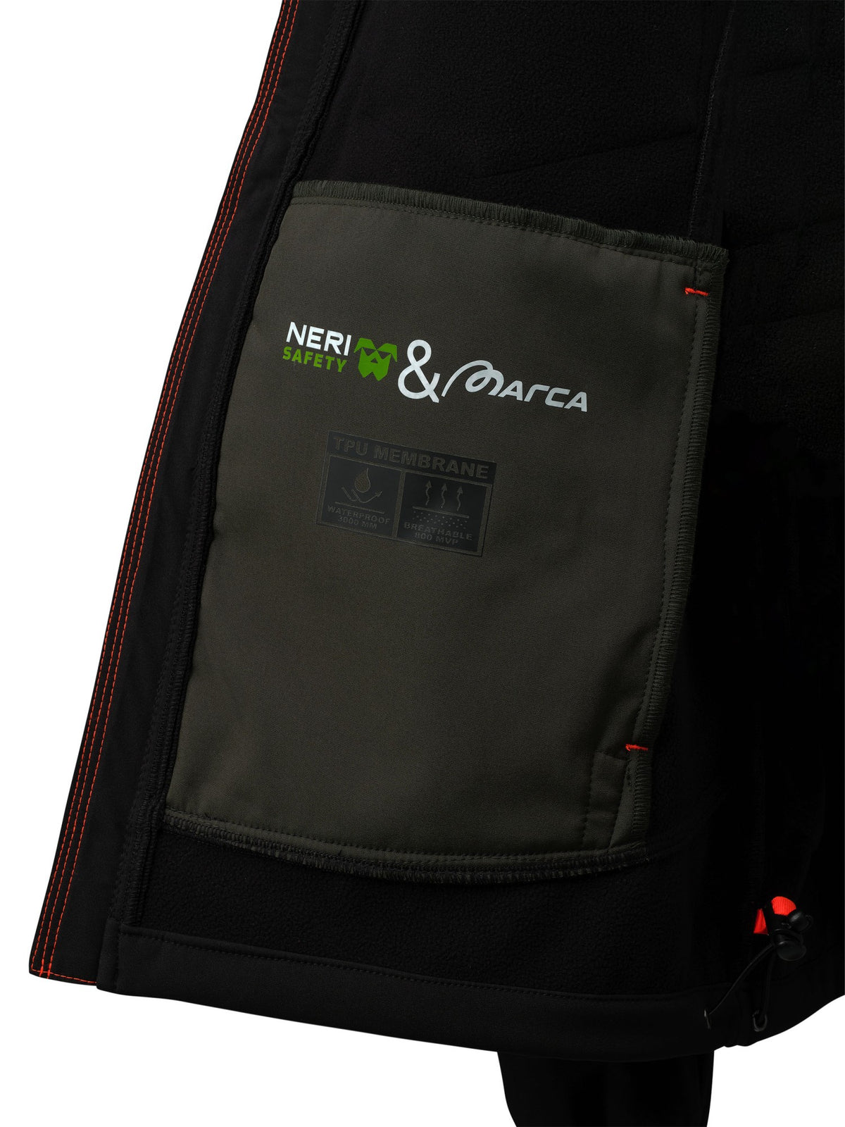 Casaco softshell Nice Stretch verde/preto 310 g, vista 2