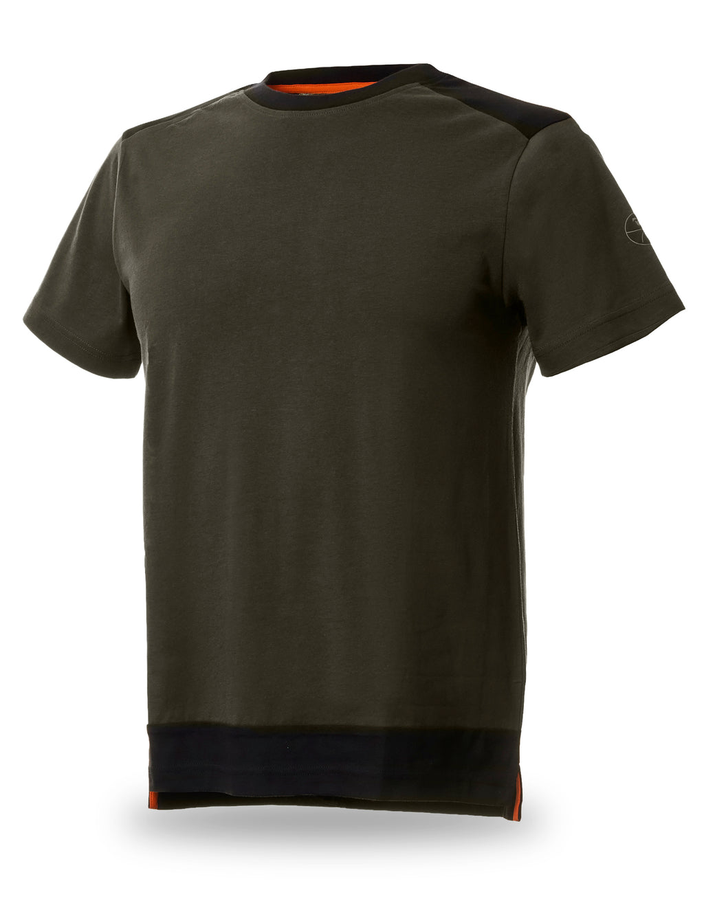 T-shirt Nice Stretch verde/preto algodão 145 g