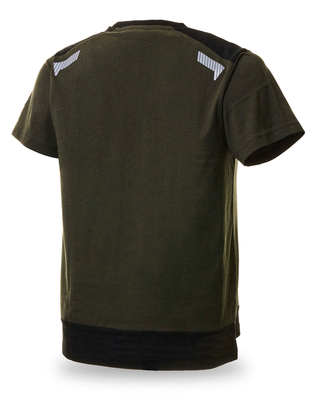 T-shirt Nice Stretch verde/preto algodão 145 g, vista 2