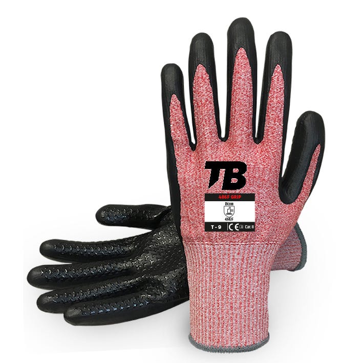 Luva 486F GRIP (10 PARES)