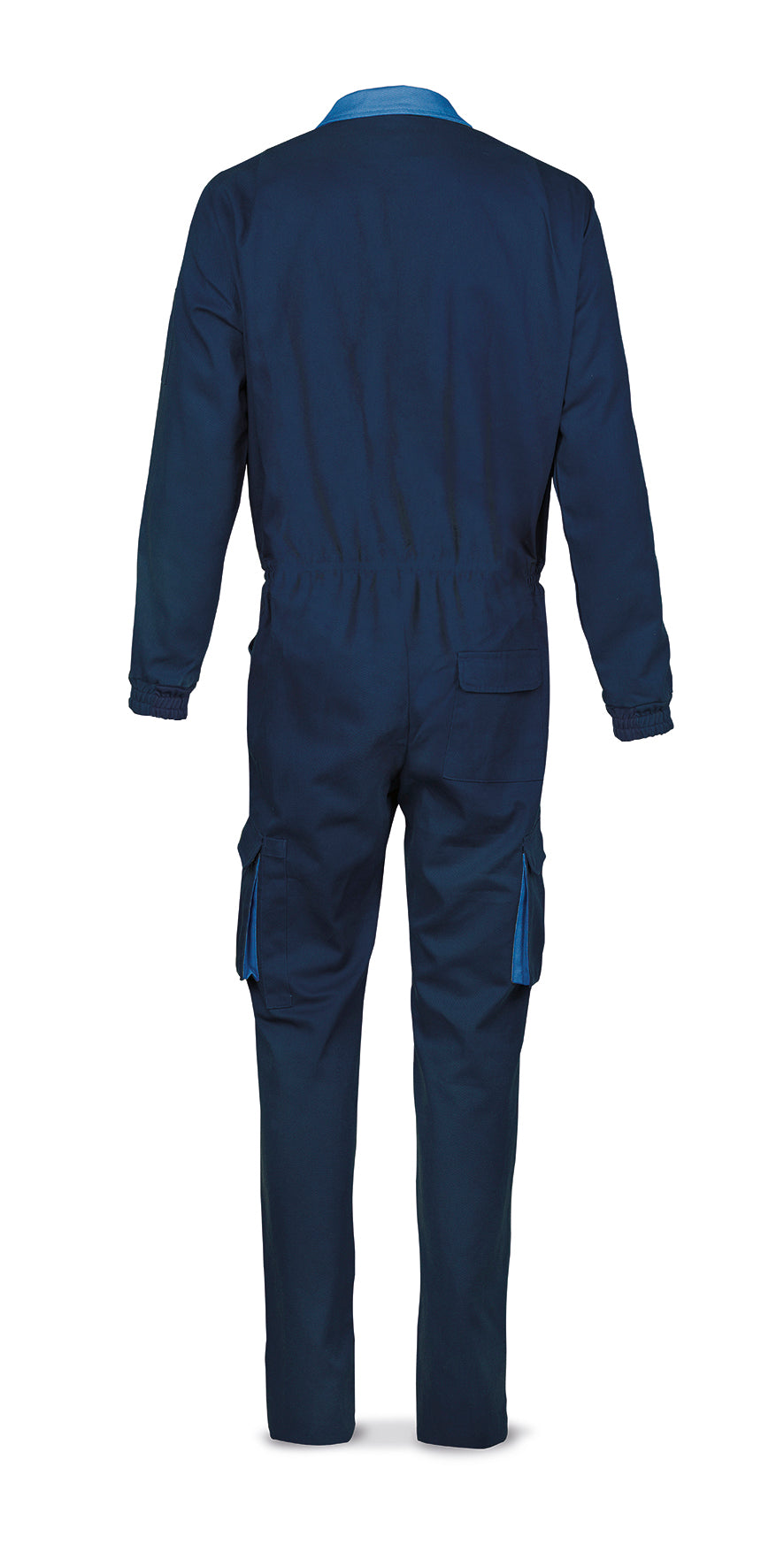 Fato-macaco azul-marinho algodão 270 g com vários bolsos, vista 2