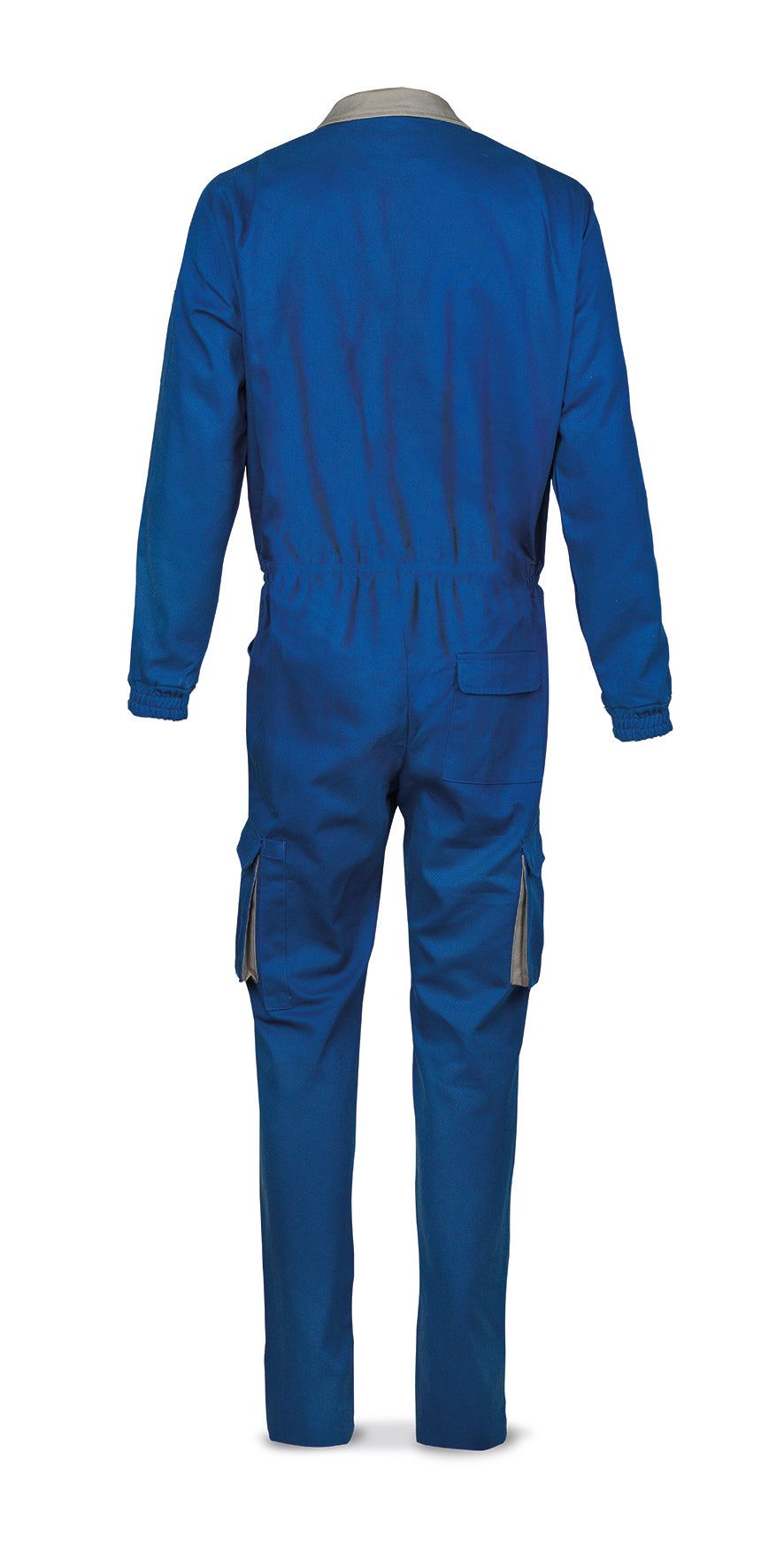 Fato-macaco azul-royal algodão 270 g com vários bolsos, vista 2