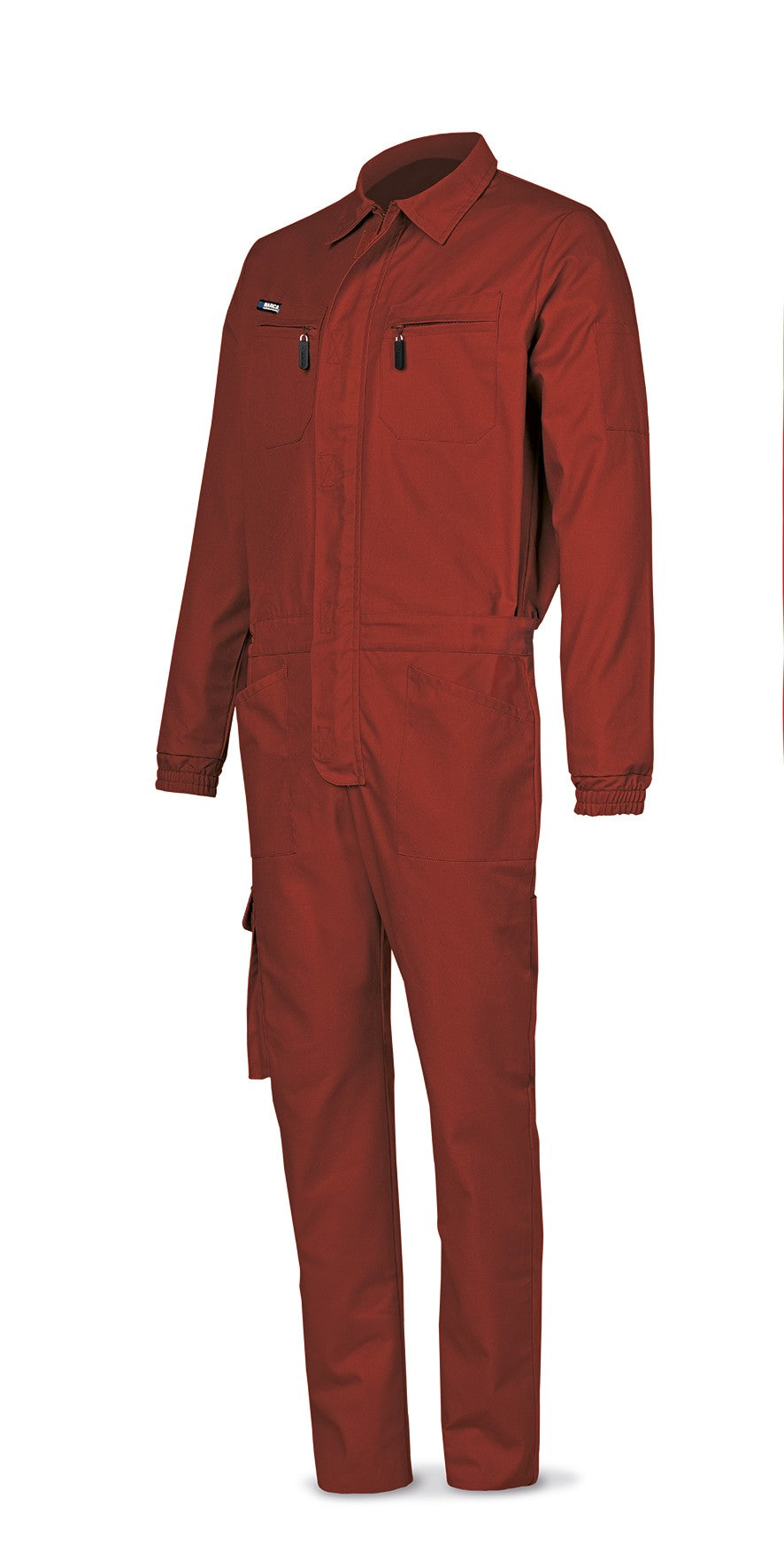 Fato-macaco vermelho poliéster/algodão 245 g