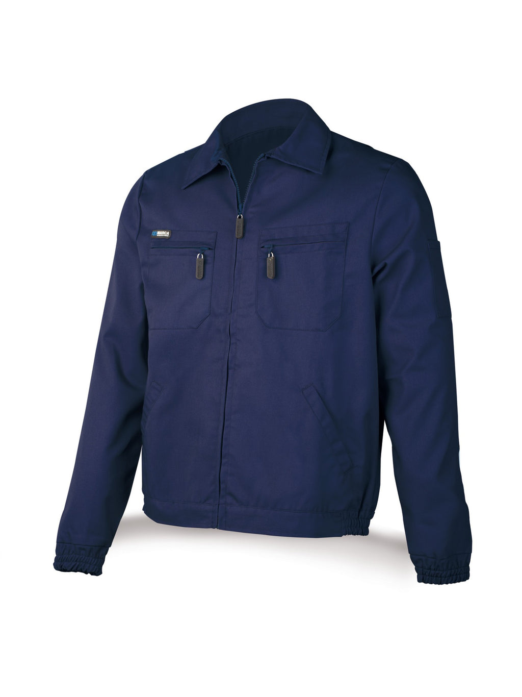 Casaco azul-marinho poliéster/algodão 245 g