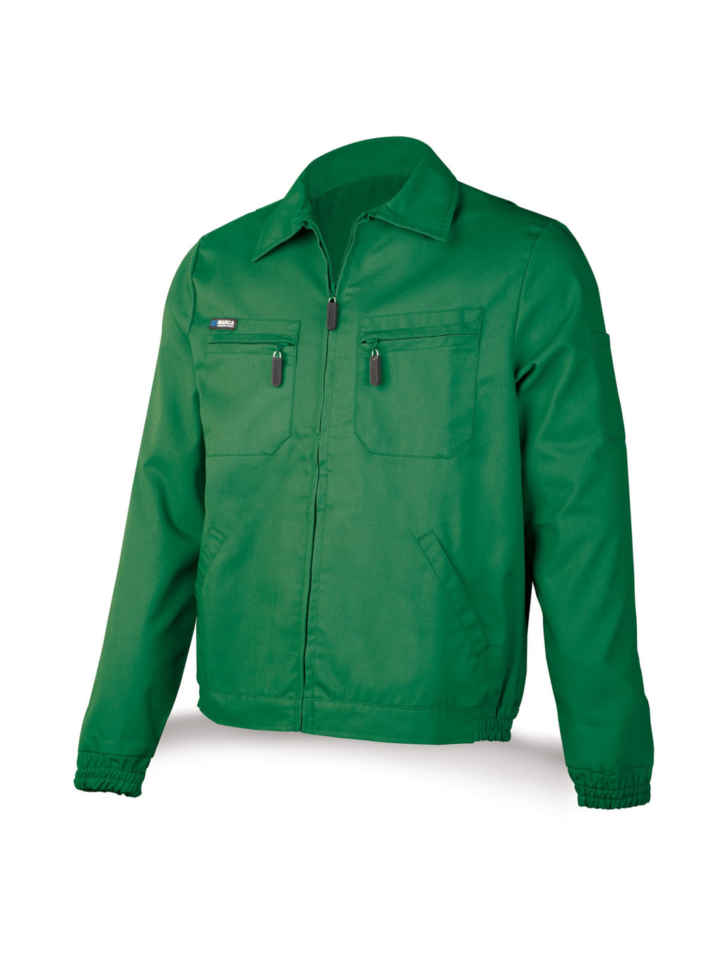 Casaco verde poliéster/algodão 245 g