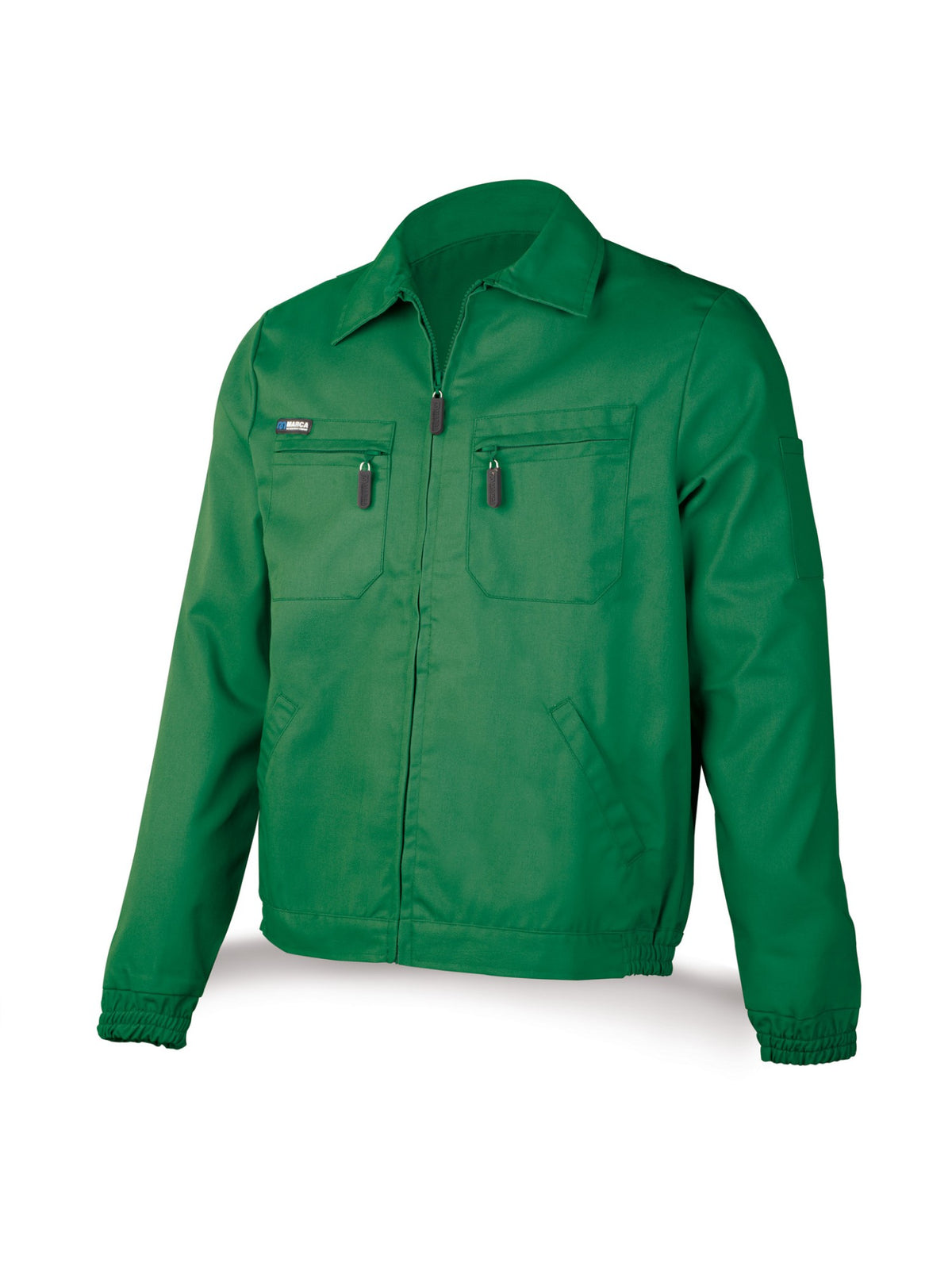 Casaco verde poliéster/algodão 245 g