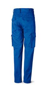 Calças azul-royal algodão 245 g com vários bolsos, vista 2