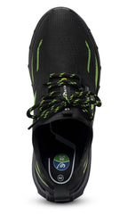 Sapato de segurança Rush-999 preto/verde ESD S3L FO SR sem metal, vista 4