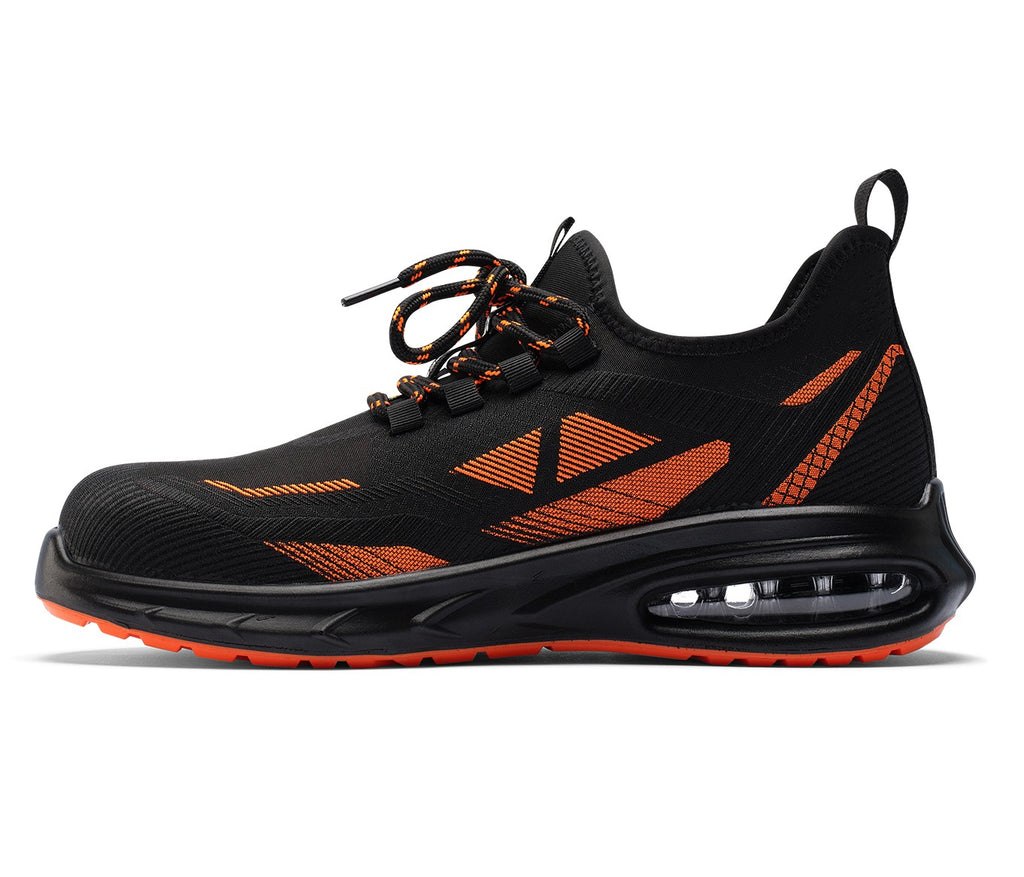 Sapato de segurança Rush-999 preto/laranja ESD S3L FO SR sem metal, vista 2