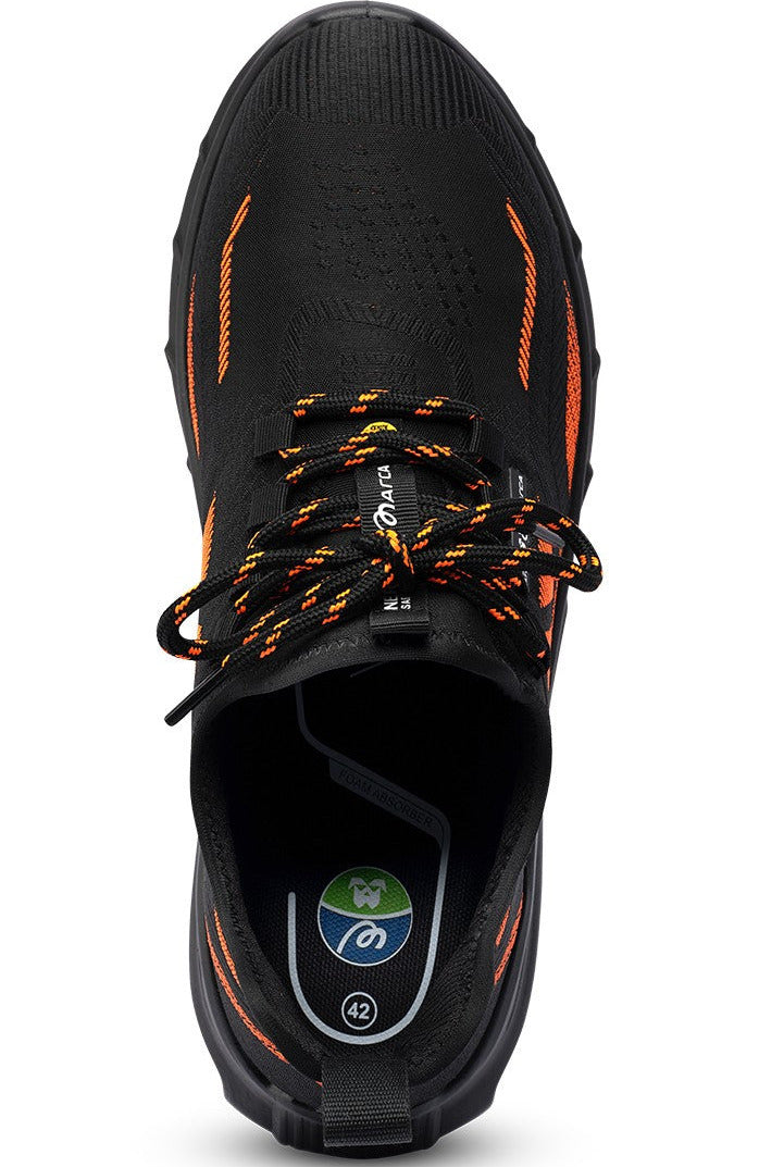 Sapato de segurança Rush-999 preto/laranja ESD S3L FO SR sem metal, vista 3
