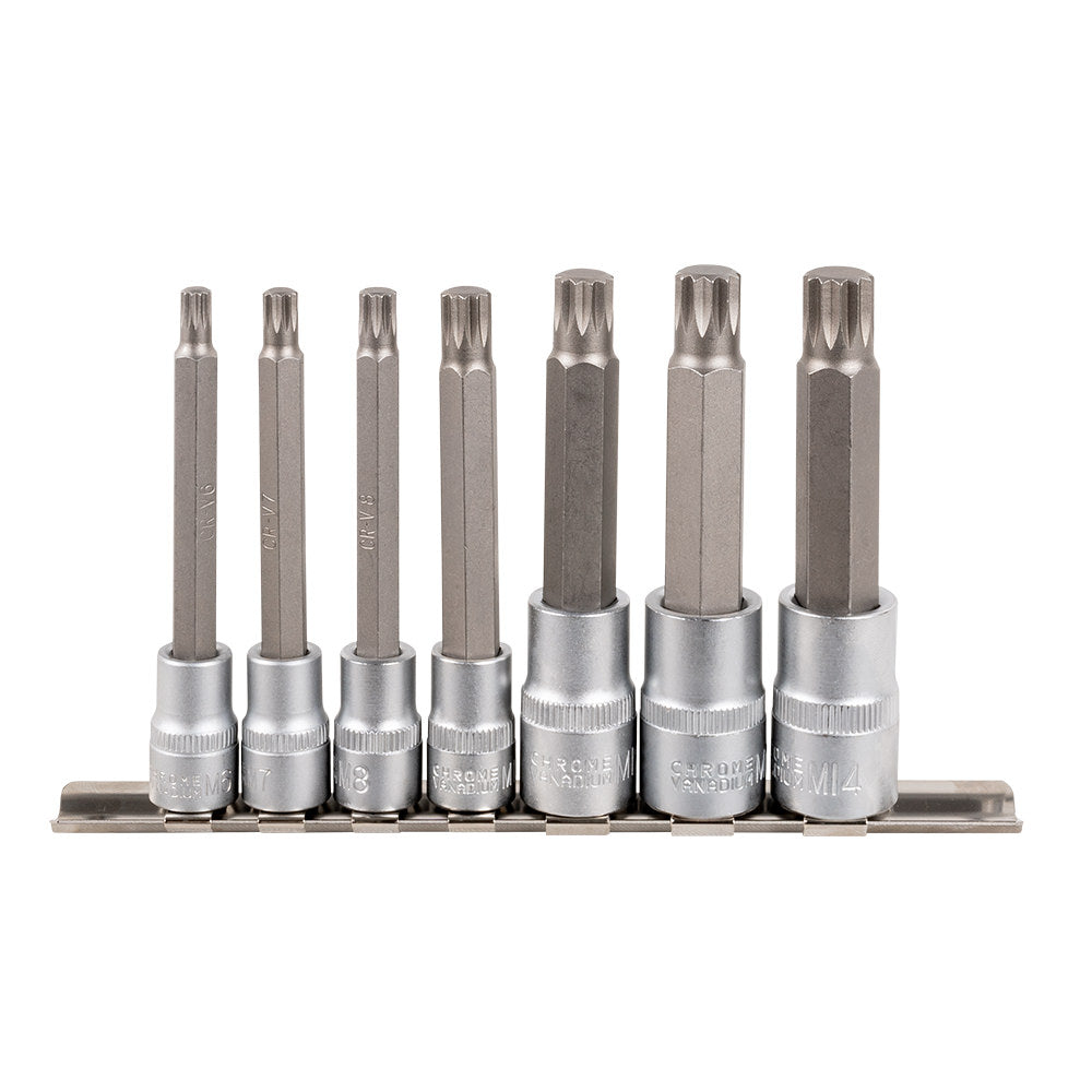 Conjunto de 7 Pontas de 12 Cantos com Soquetes 1/2" e 3/8" - JBM JBM, imagem do produto
