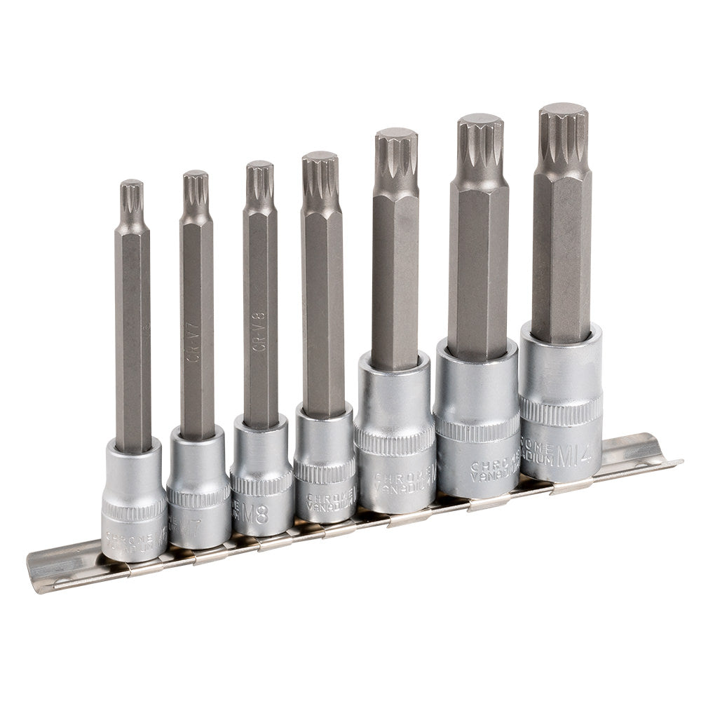 Conjunto de 7 Pontas de 12 Cantos com Soquetes 1/2" e 3/8" - JBM JBM, imagem do produto