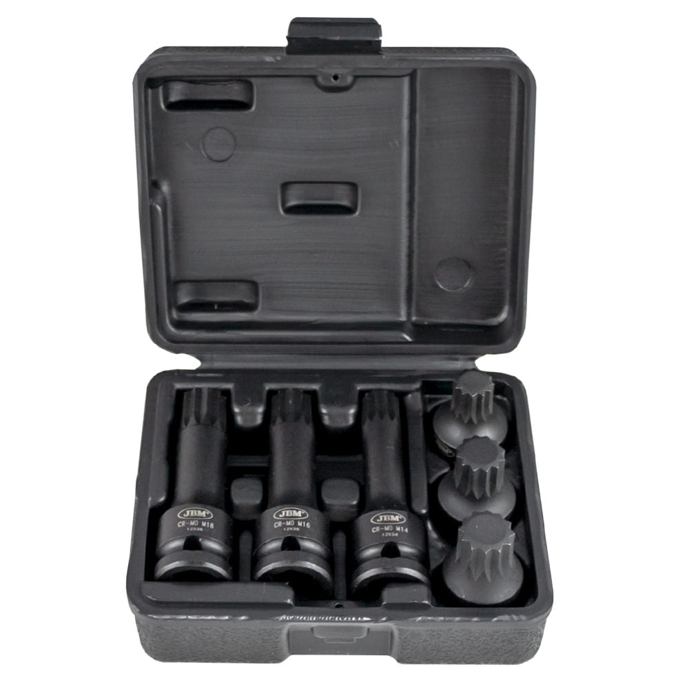 KIT de 6 Chaves e Puntas XZN de Impacto de 1/2" - JBM JBM, imagem do produto
