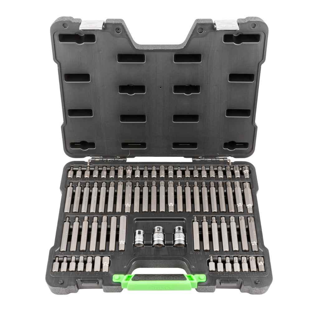 Maleta de Ferramentas de 75 Peças com Pontas Hexagonais, XZN, RIBE, TORX e TORX Invioláveis 1/2" e 3 - JBM JBM, imagem do produto