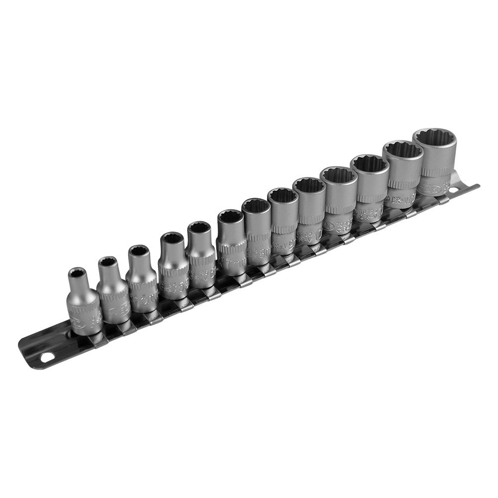Conjunto de 13 Soquetes de 12 Cantos 1/4" - JBM JBM, imagem do produto