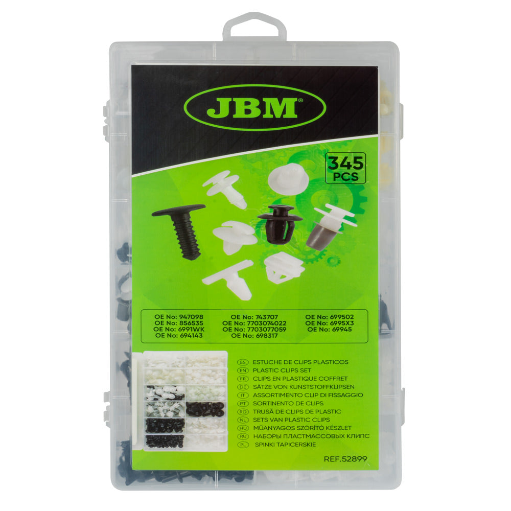 Sortimento de Clips para Peugot / Citroen 345 PCS - JBM JBM, imagem do produto