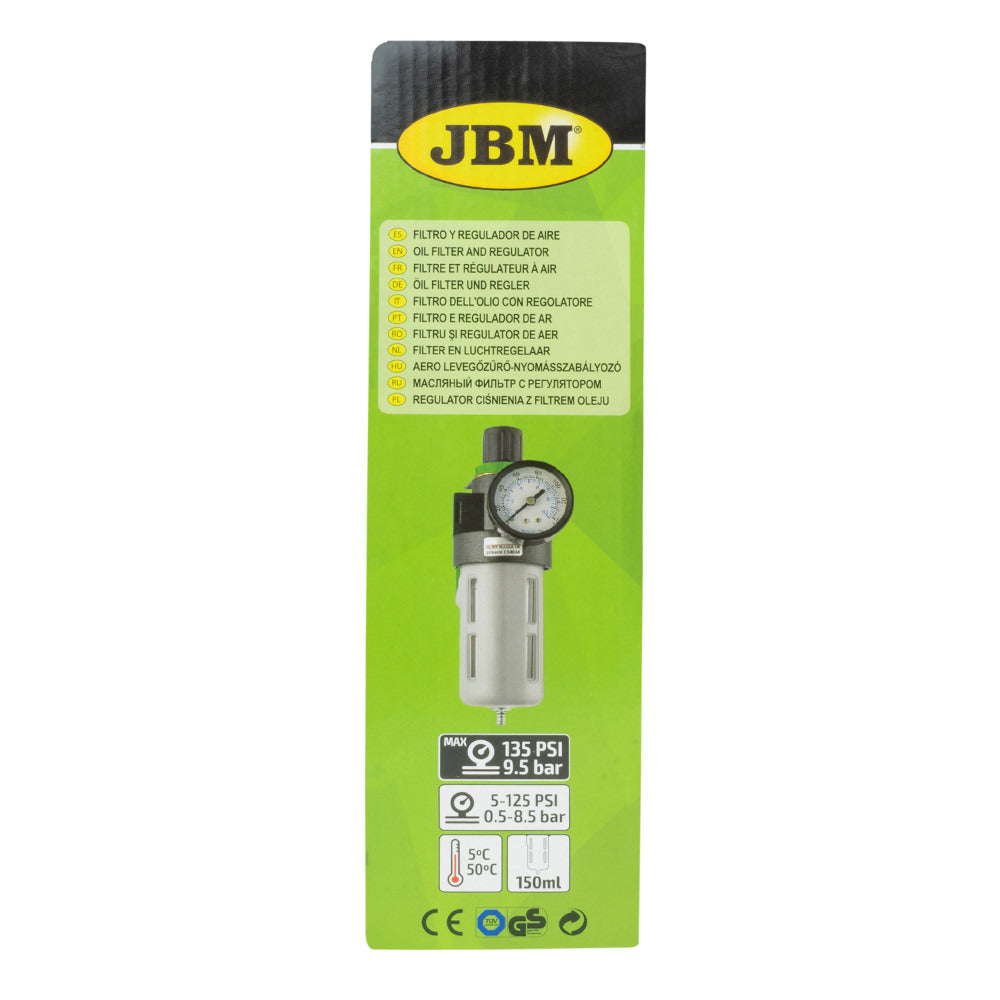 Filtro e Regulador de AR 1/4'' - JBM JBM, imagem do produto