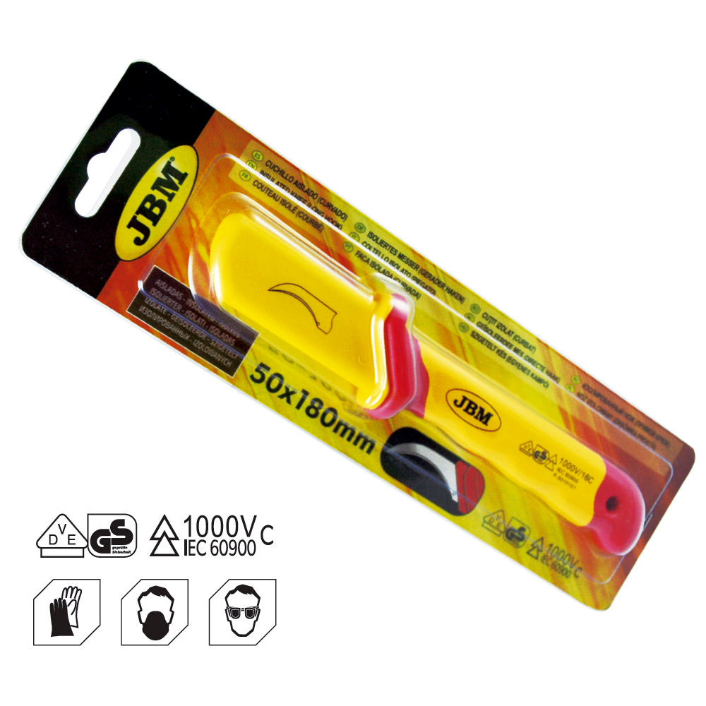 Navalha Corta Cabos Isolada (curvada) - JBM JBM, imagem do produto