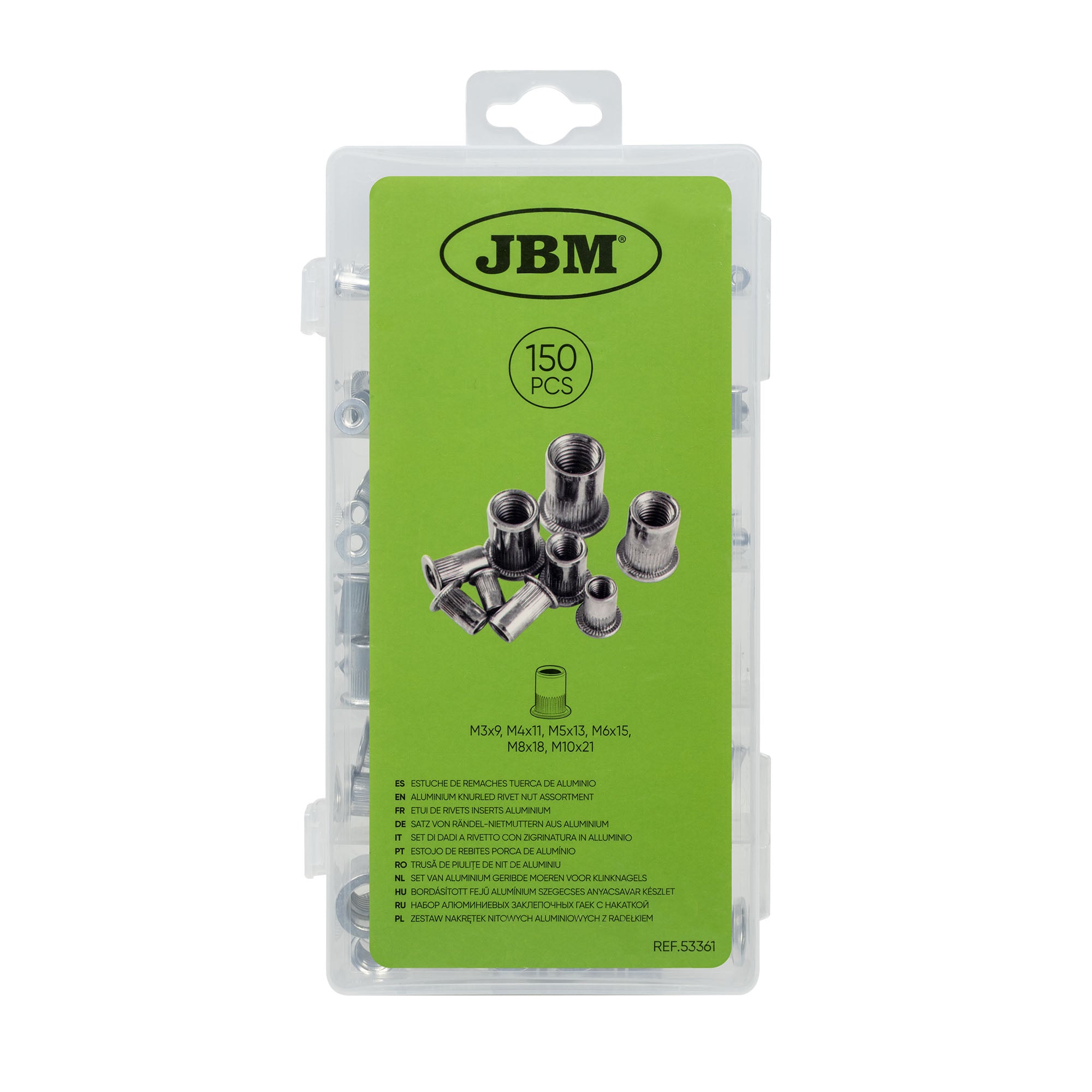 Estojo de Rebites Porca de Alumínio - JBM JBM, imagem do produto