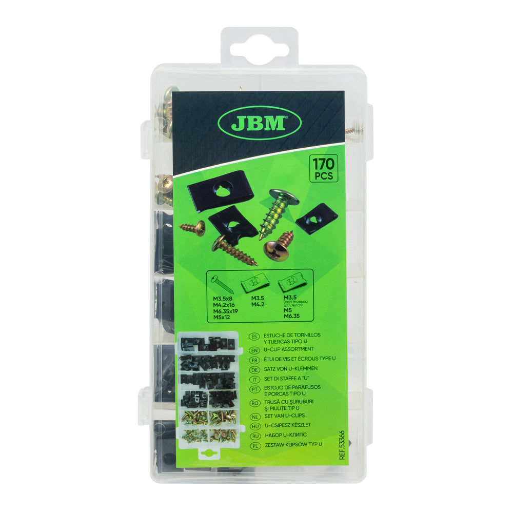 Estojo de Parafusos e Porcas TIPO U - JBM JBM, imagem do produto