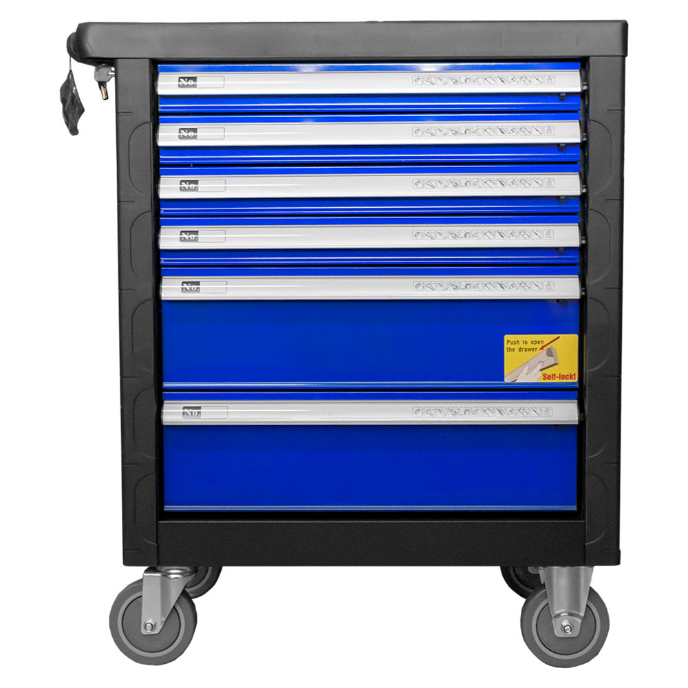 Carrinho de Ferramentas de 6 Gavetas AZUL com Equipamento - JBM JBM, imagem do produto