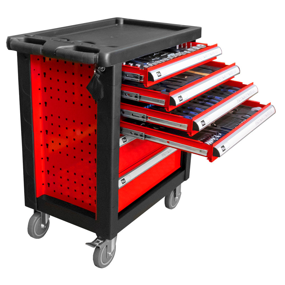 Carrinho de Ferramentas de 6 Gavetas - Vermelho - com Equipamento - JBM JBM, imagem do produto