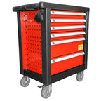 Carrinho de Ferramentas de 6 Gavetas - Vermelho - com Equipamento - JBM JBM, imagem do produto