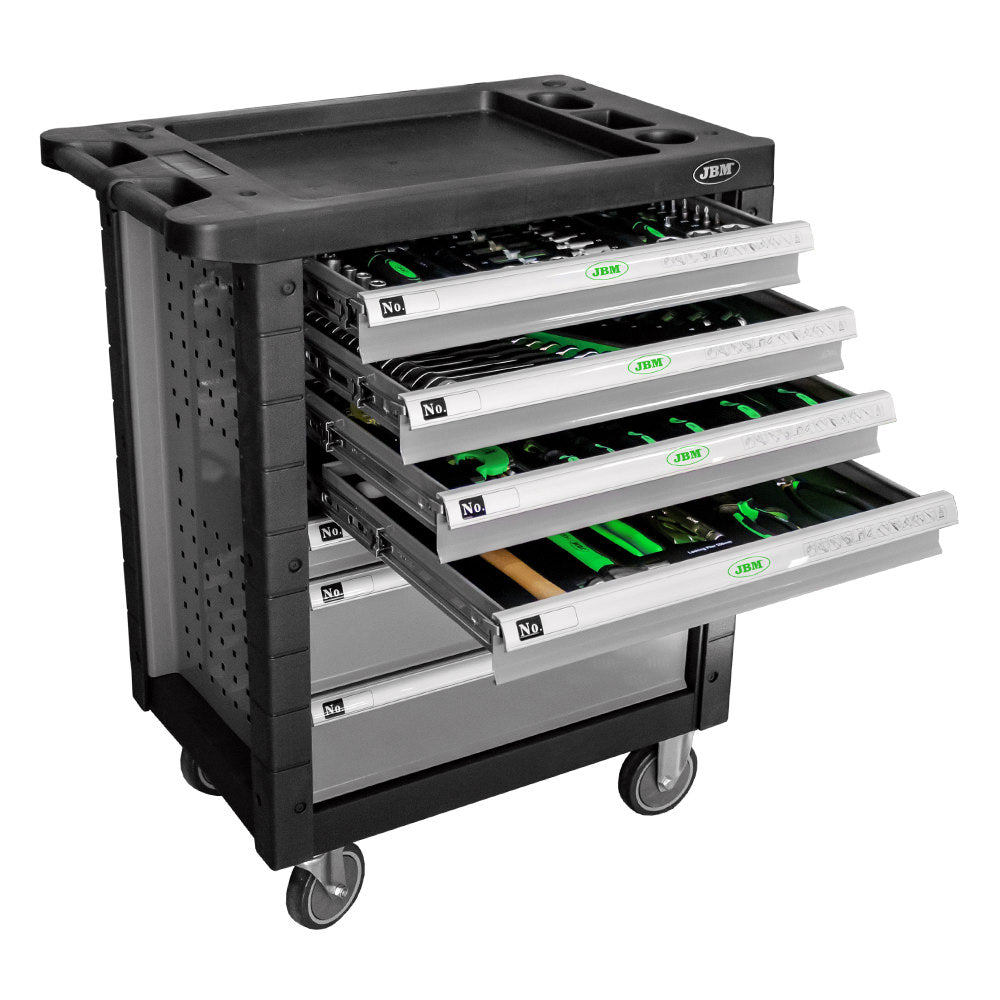 Carrinho de Ferramentas de 7 Gavetas Cinzento - Equipado - JBM JBM, imagem do produto