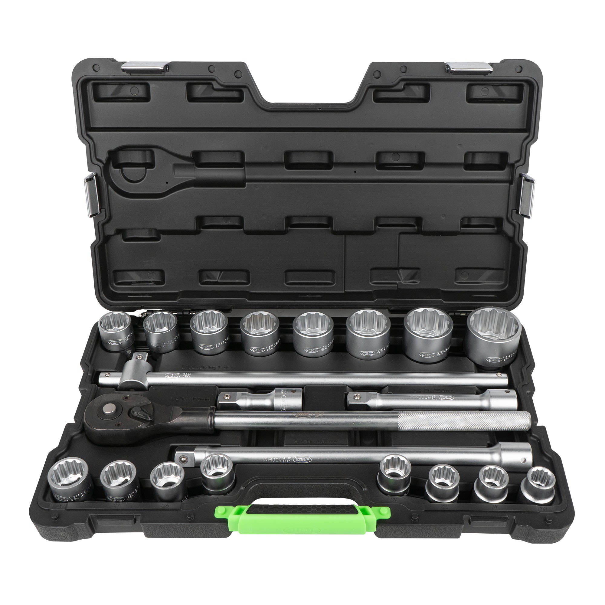 MALA de Ferramentas de 21 Peças com Soquetes de 12 Pontos 3/4" – Acabamento Zincado - JBM JBM, imagem do produto
