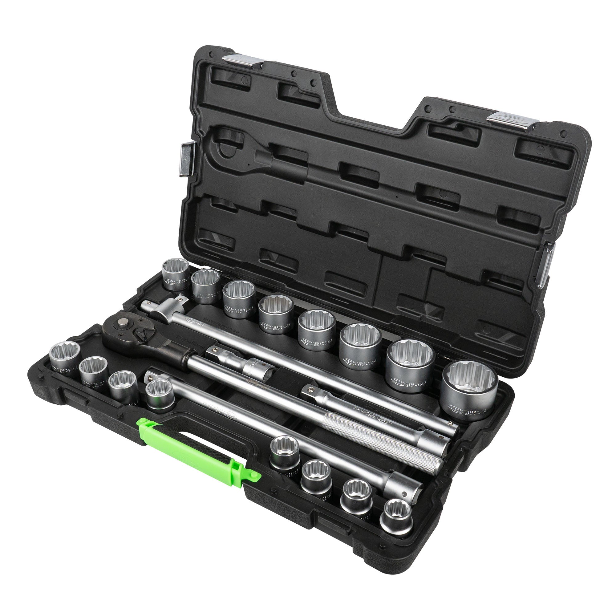 MALA de Ferramentas de 21 Peças com Soquetes de 12 Pontos 3/4" – Acabamento Zincado - JBM JBM, imagem do produto