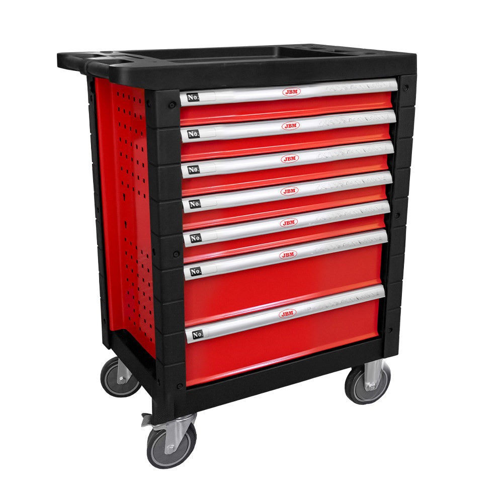 Carrinho de Ferramentas com 7 Gavetas Vazias - Vermelho - JBM JBM, imagem do produto