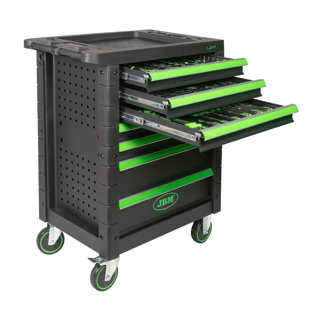 Carrinho de Ferramentas com 7 Gavetas - Verde - JBM JBM, imagem do produto