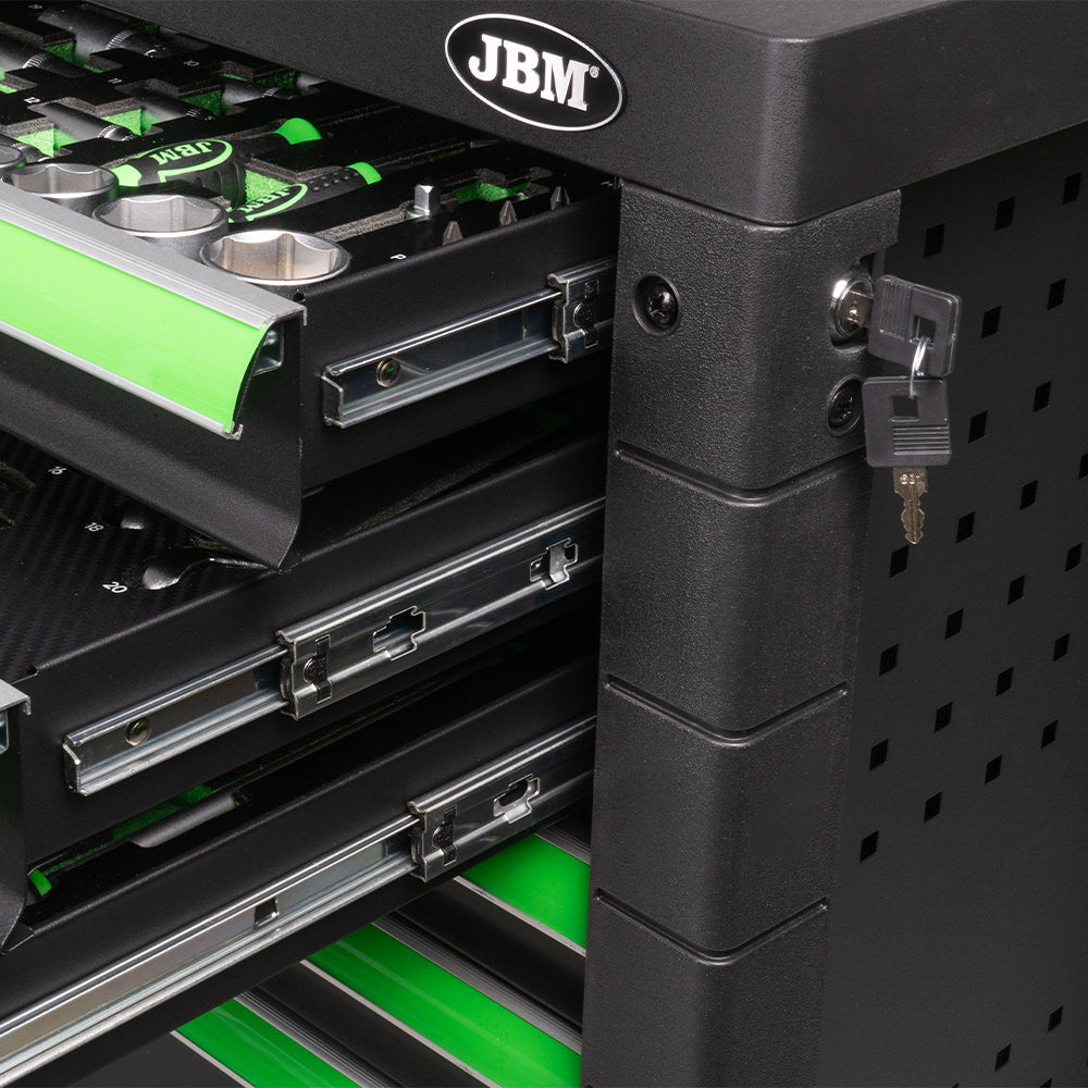 Carrinho de Ferramentas com 7 Gavetas - Verde - JBM JBM, imagem do produto