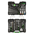 MALA de Ferramentas de 132 Peças com Soquetes Hexagonais de 1/2", 1/4" e 3/8" – Acabamento Zincado - JBM JBM, imagem do produto
