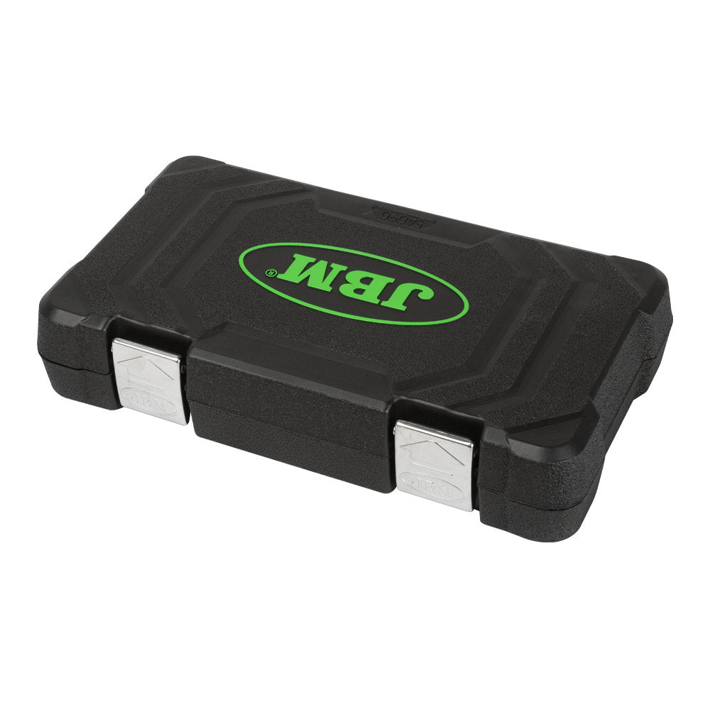 MALA de Ferramentas de 94 Peças com Soquetes Hexagonais de 1/4" e 1/2" – Acabamento Cromado - JBM JBM, imagem do produto