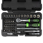 MALA de Ferramentas de 56 Peças com Soquetes de 12 Pontas 1/4" – Acabamento Zincado - JBM JBM, imagem do produto