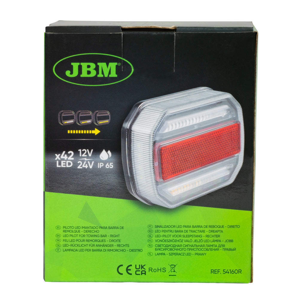 Sinalizador LED para Barra de Reboque - Direito - JBM JBM, imagem do produto