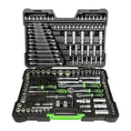 MALA de Ferramentas de 216 Peças com Soquetes de 12 Pontas de 1/4", 3/8" e 1/2" – Acabamento Zincado - JBM JBM, imagem do produto