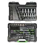 MALA de Ferramentas de 216 Peças com Soquetes de 12 Pontas de 1/4", 3/8" e 1/2" – Acabamento Zincado - JBM JBM, imagem do produto