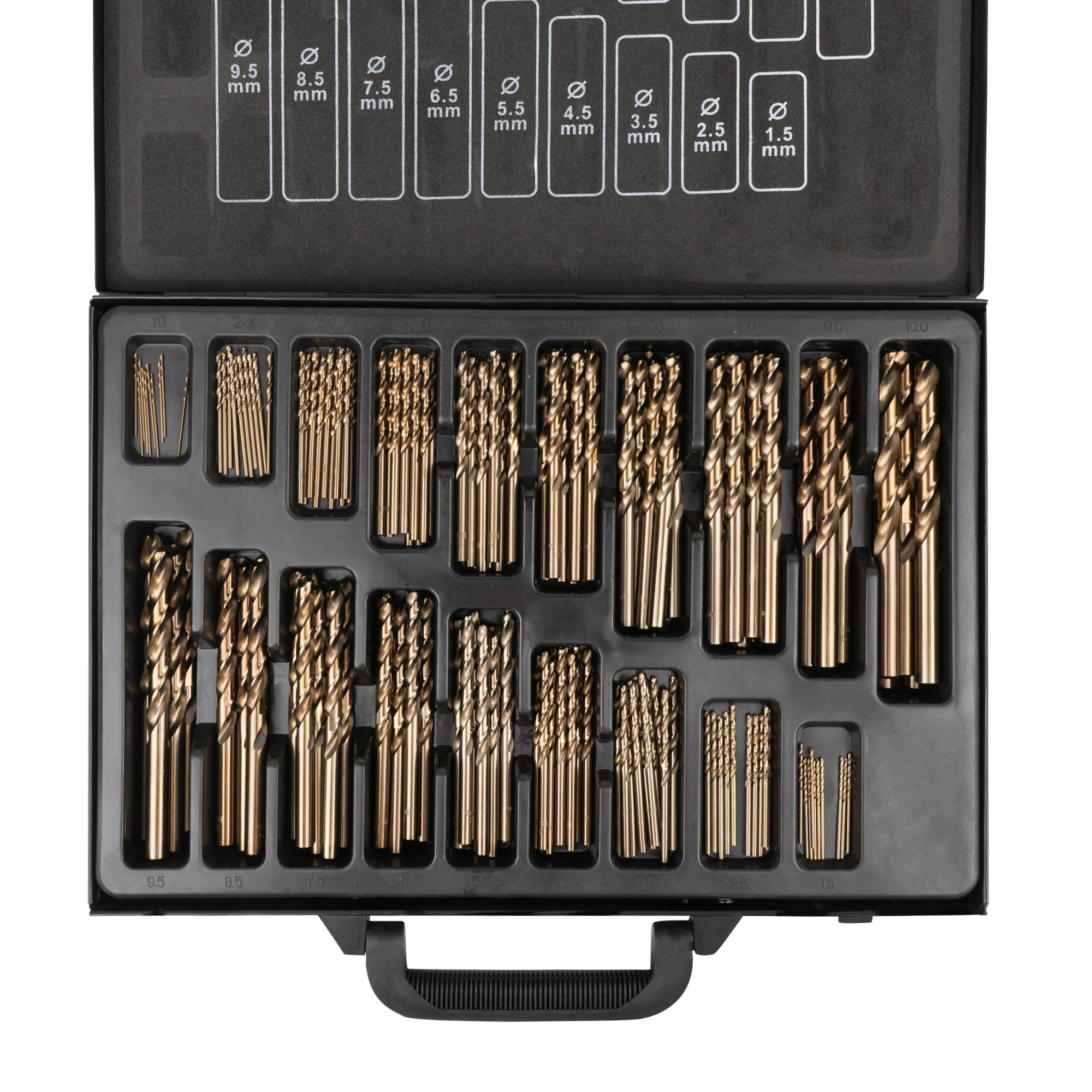 Conjunto de Brocas Helicoidais 1-10MM HSS-CO5 Cobalto - JBM JBM, imagem do produto