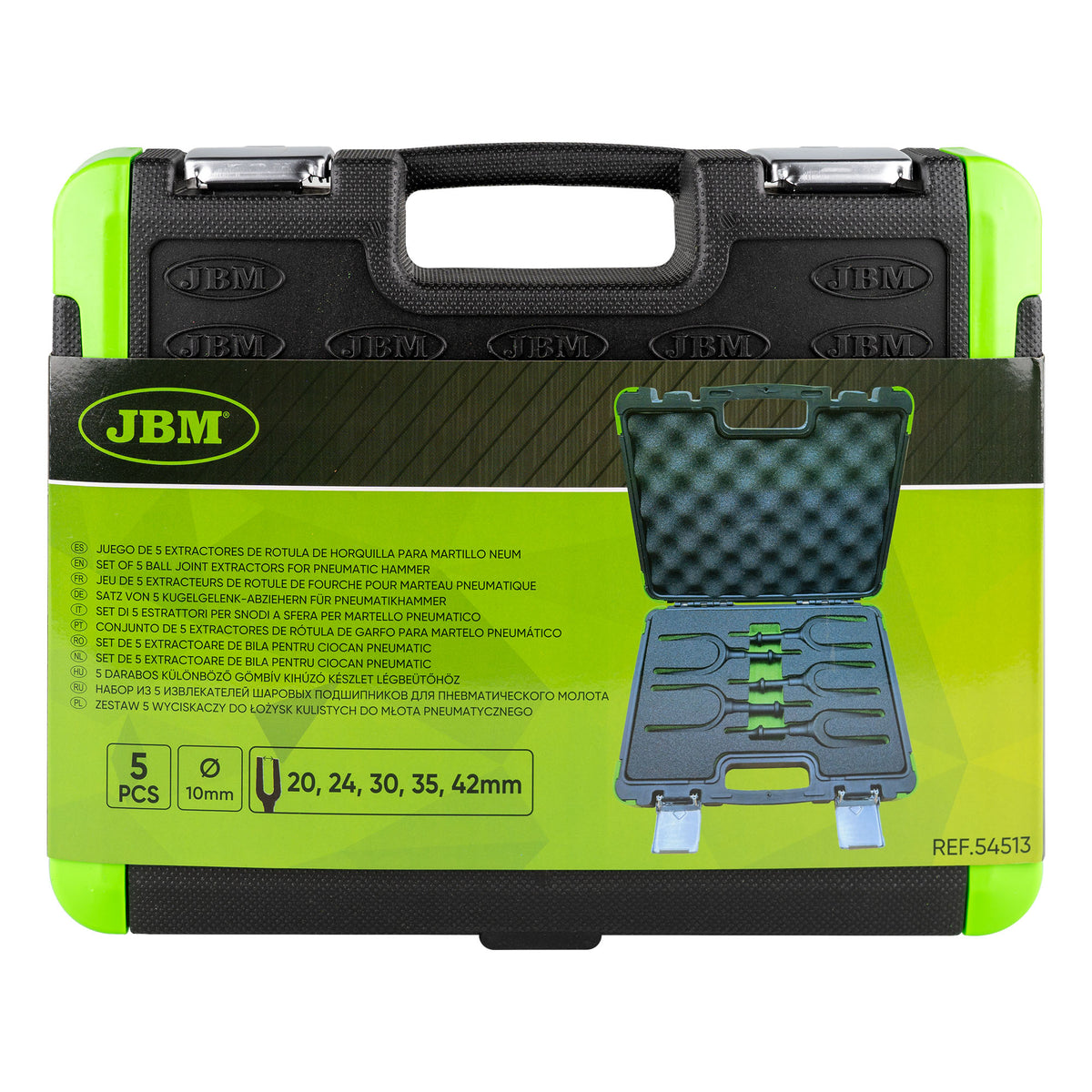 Conjunto de 5 Extractores de Rótula de Garfo para Martelo Pneumático - JBM JBM, imagem do produto
